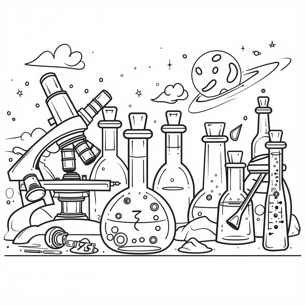 Science Coloring Pages
