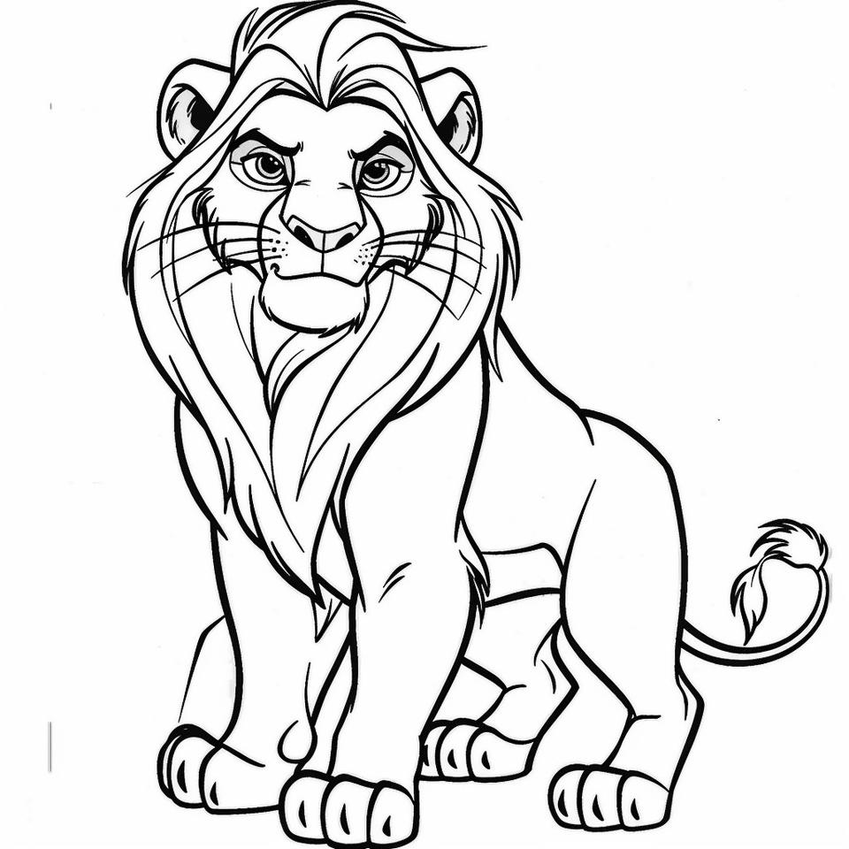 Lion coloring pages